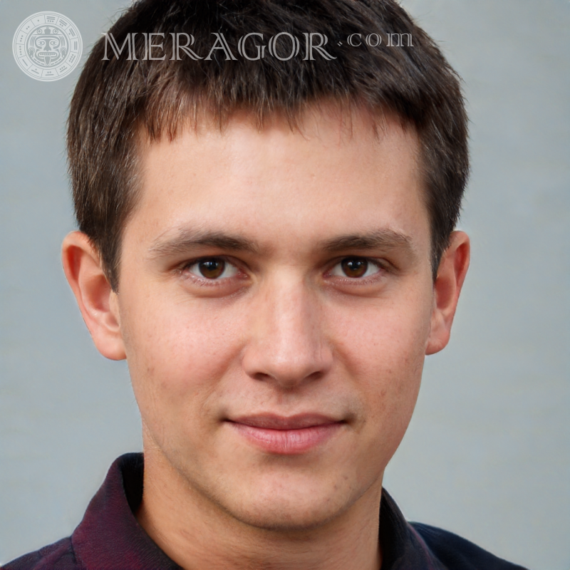 Photo un gars simple | 0 Visages de jeunes hommes Européens Russes Visages, portraits