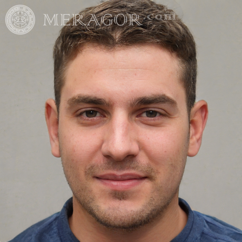 Faces of guys 30 years old with short hair Faces of guys Europeans Russians Faces, portraits