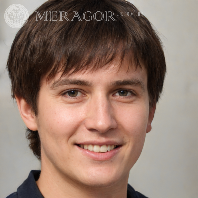 Photos de beaux mecs ordinaires Visages de jeunes hommes Européens Russes Visages, portraits