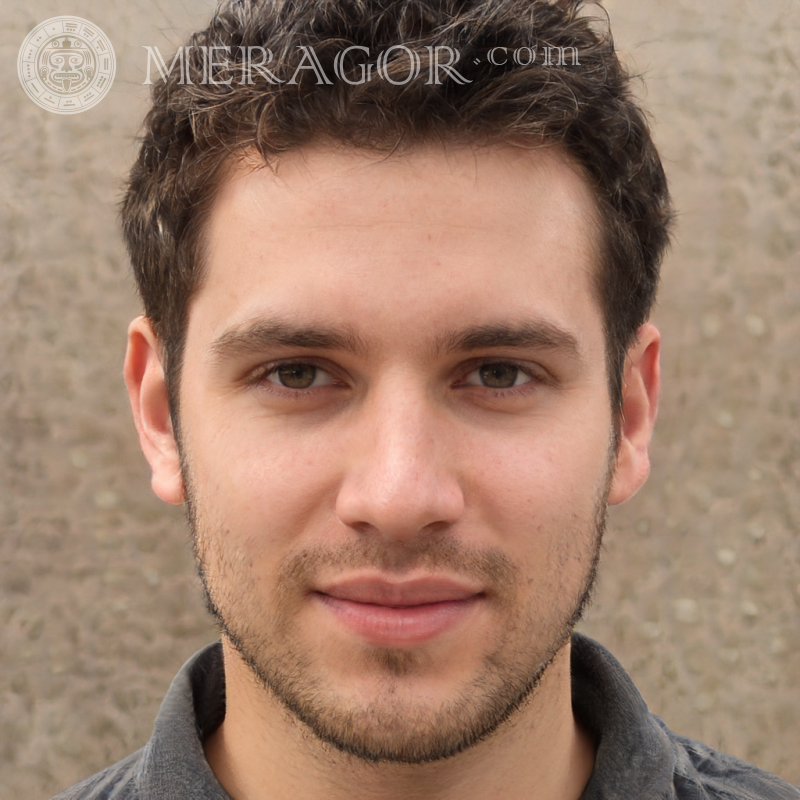 Photo of a handsome guy 28 years old Faces of guys Europeans Russians Faces, portraits