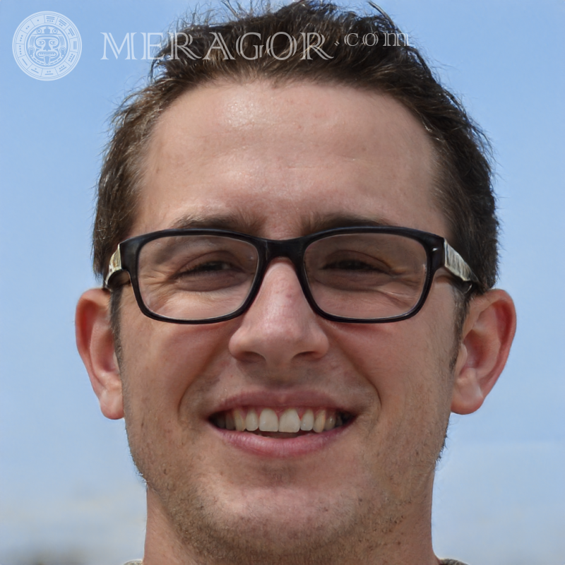 Photo un gars de 23 ans avec des lunettes Visages de jeunes hommes Européens Russes Visages, portraits