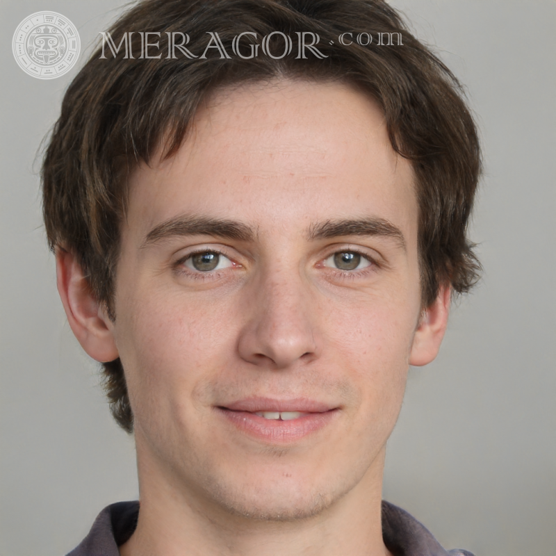 Foto de un buen chico de 29 años Rostros de chicos Europeos Rusos Caras, retratos