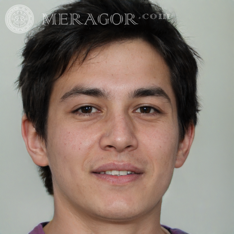 Handsome face of a guy 18 years old Faces of guys Europeans Russians Faces, portraits
