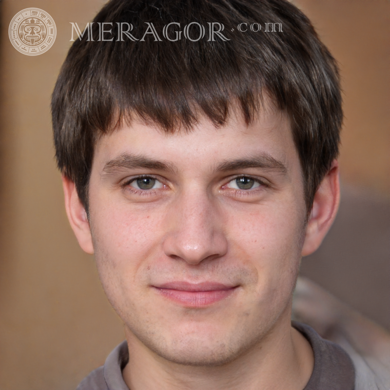 Foto de um cara de 19 anos para autorização Rostos de rapazes Europeus Russos Pessoa, retratos