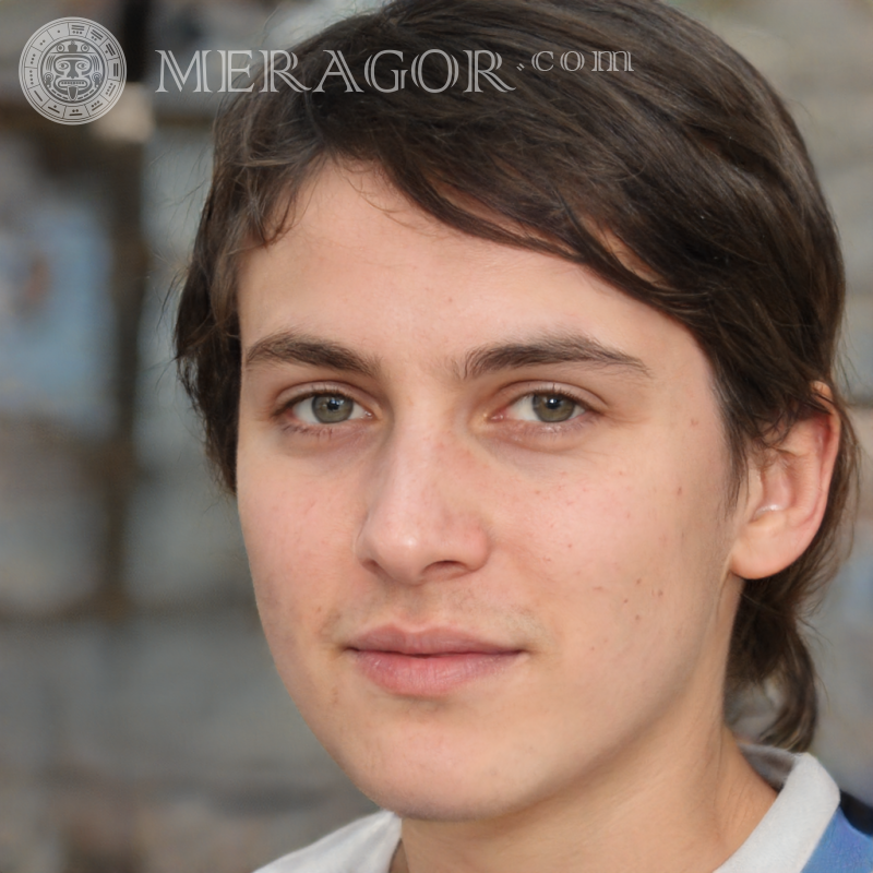 Foto de la cara de un chico para redes sociales. Rostros de chicos Europeos Rusos Caras, retratos