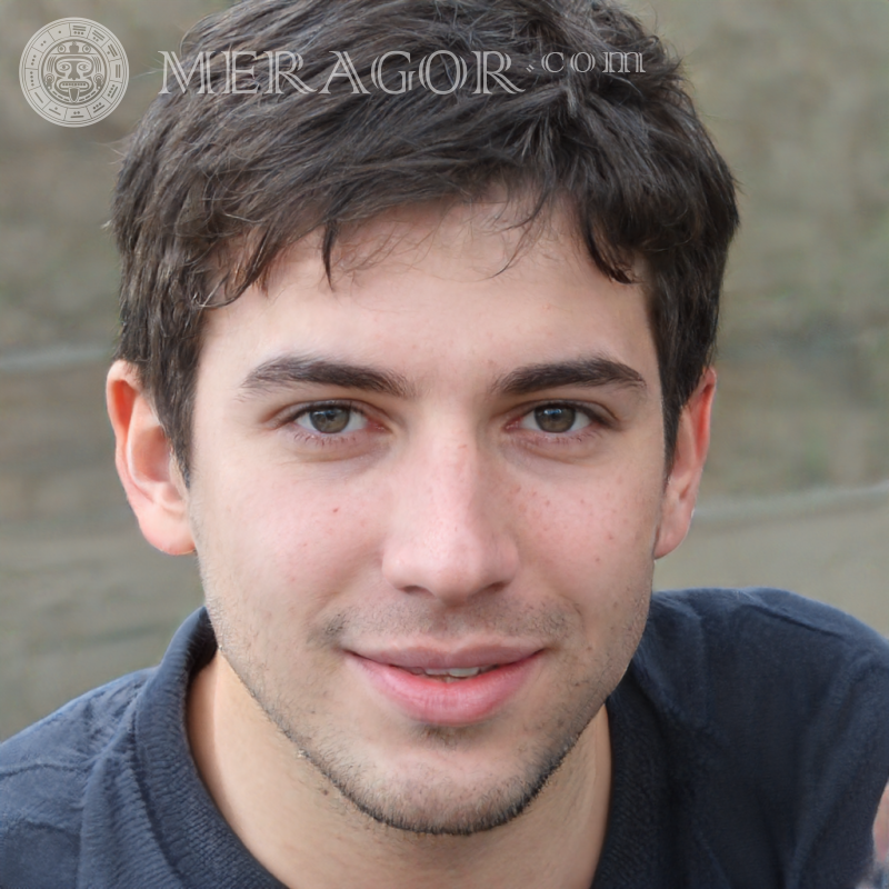 Foto de um cara de 22 anos lindo | 0 Rostos de rapazes Europeus Russos Pessoa, retratos