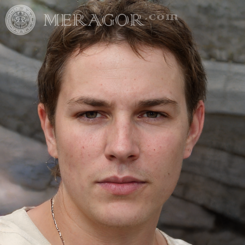 Foto de um cara de 14 anos na página de registro Rostos de rapazes Europeus Russos Pessoa, retratos