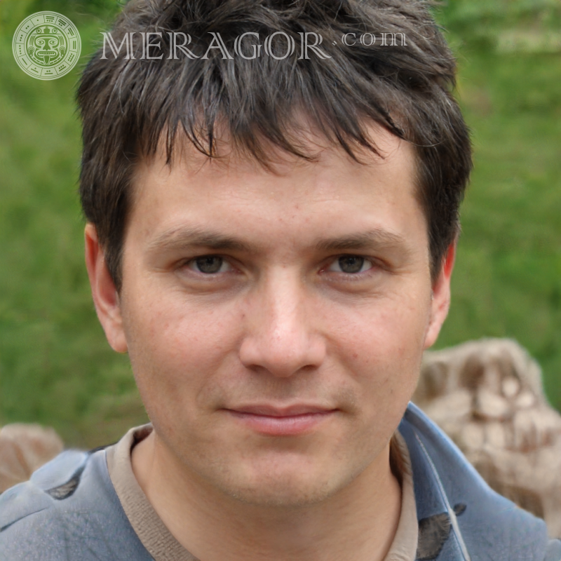 Le visage du mec sur avatar 800 par 800 pixels Visages de jeunes hommes Européens Russes Visages, portraits