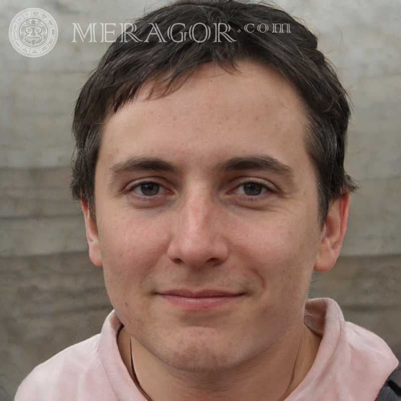 O rosto de um cara legal no avatar | 0 Rostos de rapazes Europeus Russos Pessoa, retratos