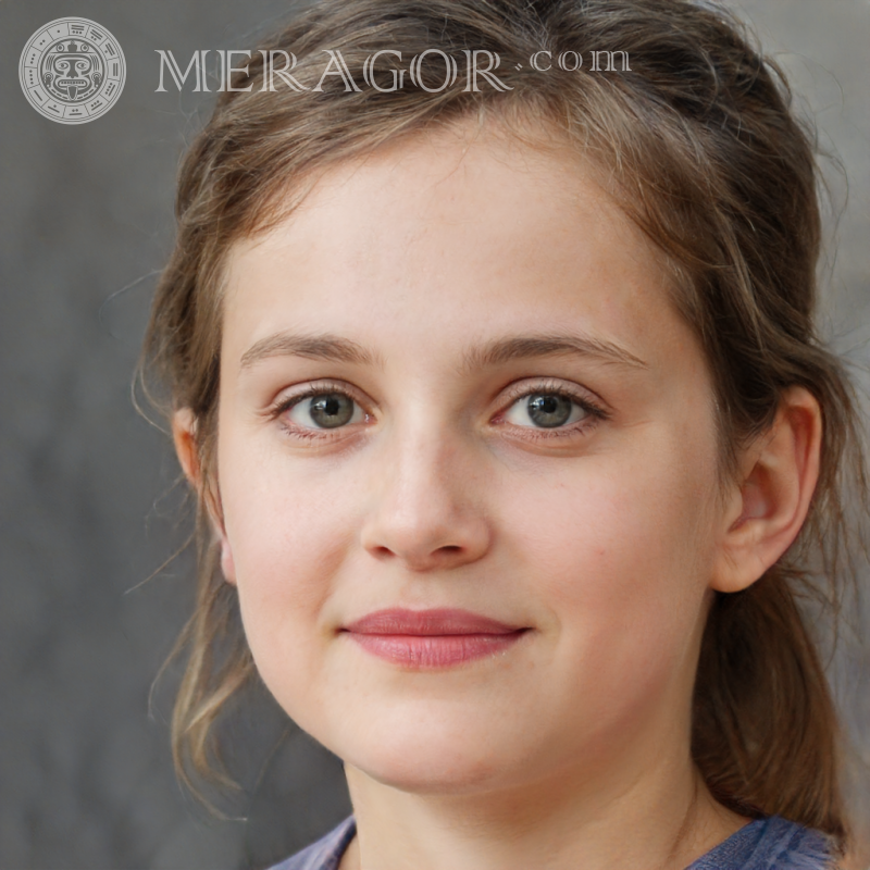El rostro de una niña rusa de 11 años. Rostros de niñas pequeñas Europeos Rusos Caras, retratos