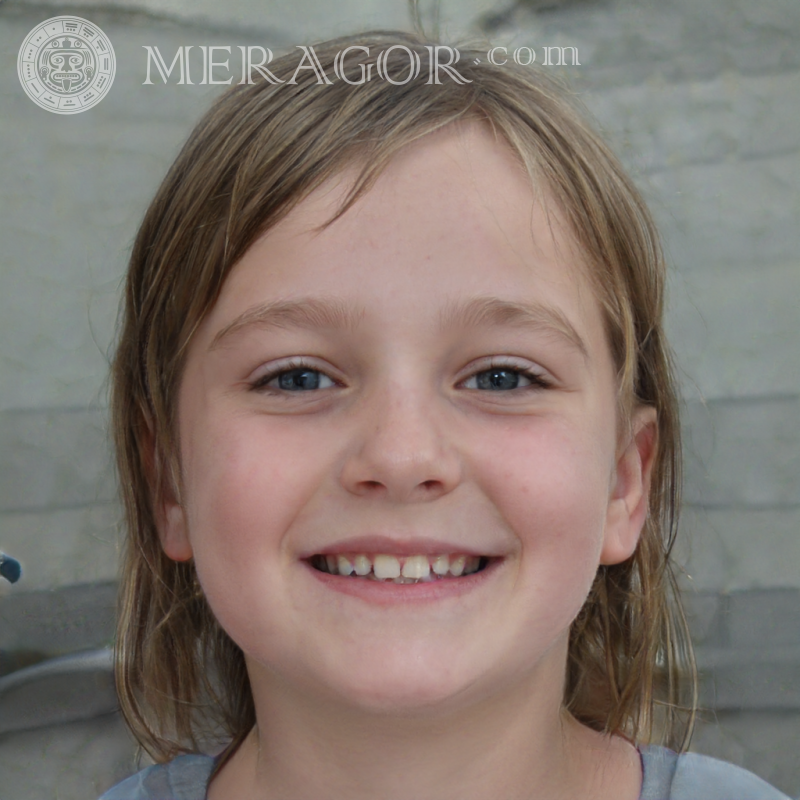 Russian girl's face on a tablet Faces of small girls Europeans Russians Faces, portraits