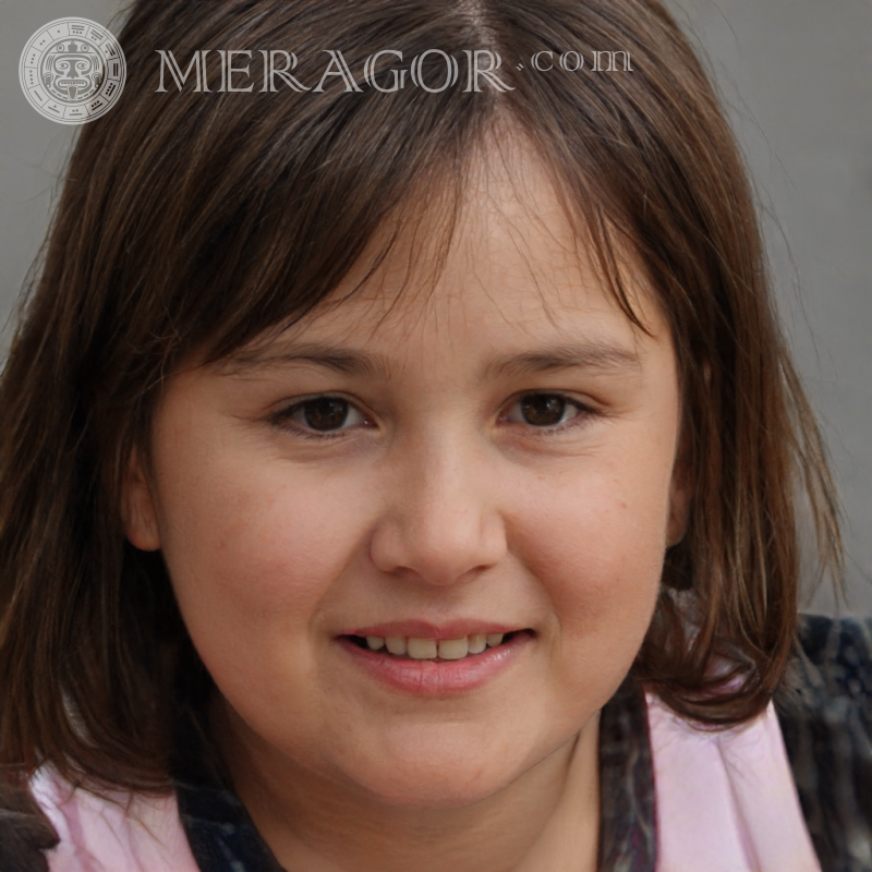 The face of a little plump girl Faces of small girls Europeans Russians Faces, portraits