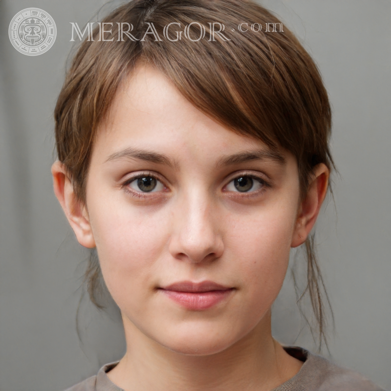 Niña de 14 años Rostros de niñas pequeñas Europeos Rusos Caras, retratos