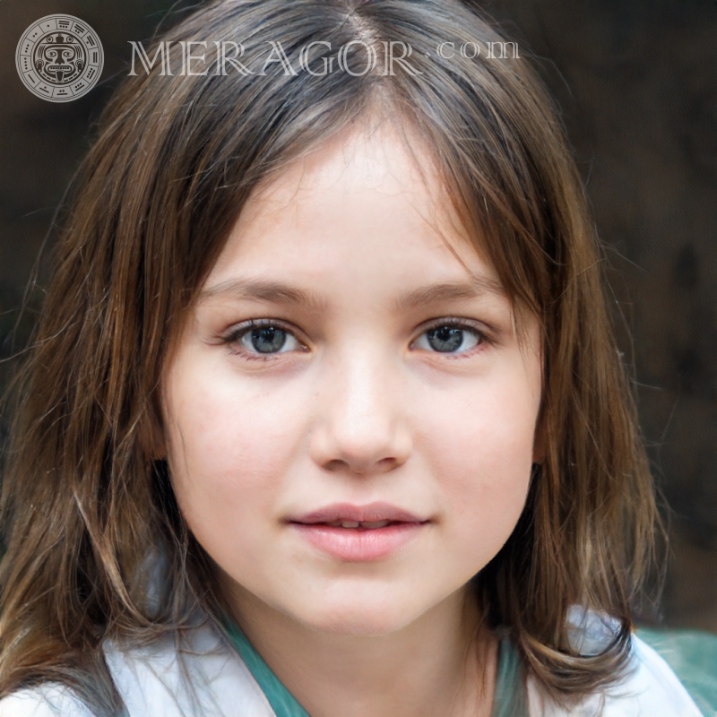 Gesicht eines kleinen schönen Mädchens Foto herunterladen Gesichter von kleinen Mädchen Europäer Russen Gesichter, Porträts