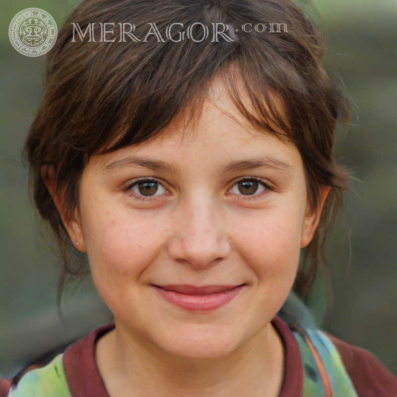 Rostro de una hermosa niña de Tinder Rostros de niñas pequeñas Europeos Rusos Caras, retratos