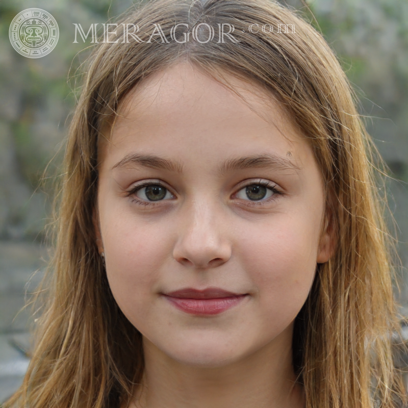 Mädchengesicht zum Chatten Gesichter von kleinen Mädchen Europäer Russen Gesichter, Porträts