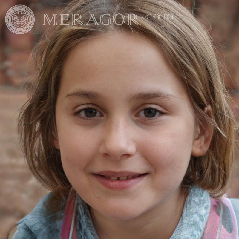 Visage de fille pour inscription 8 ans Visages de petites filles Européens Russes Visages, portraits