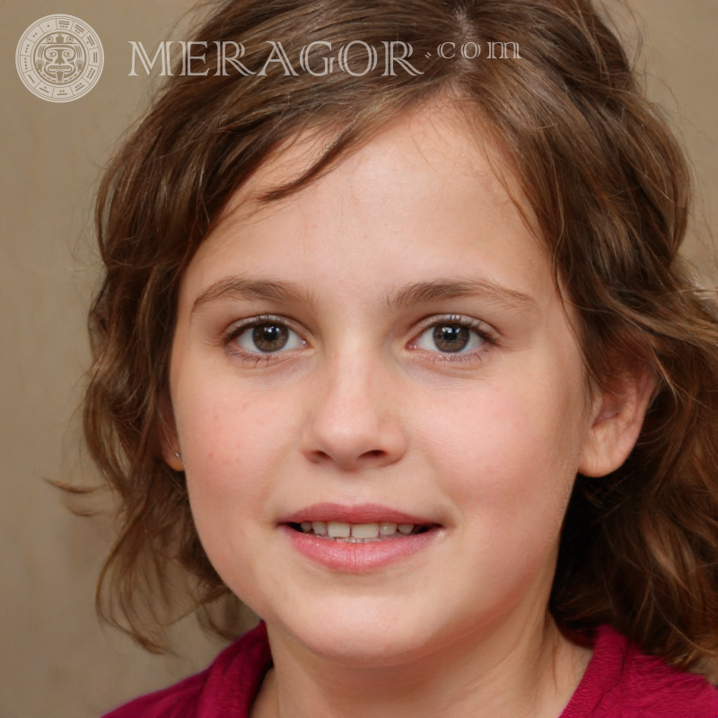 Girl 9 years old Faces of small girls Europeans Russians Faces, portraits