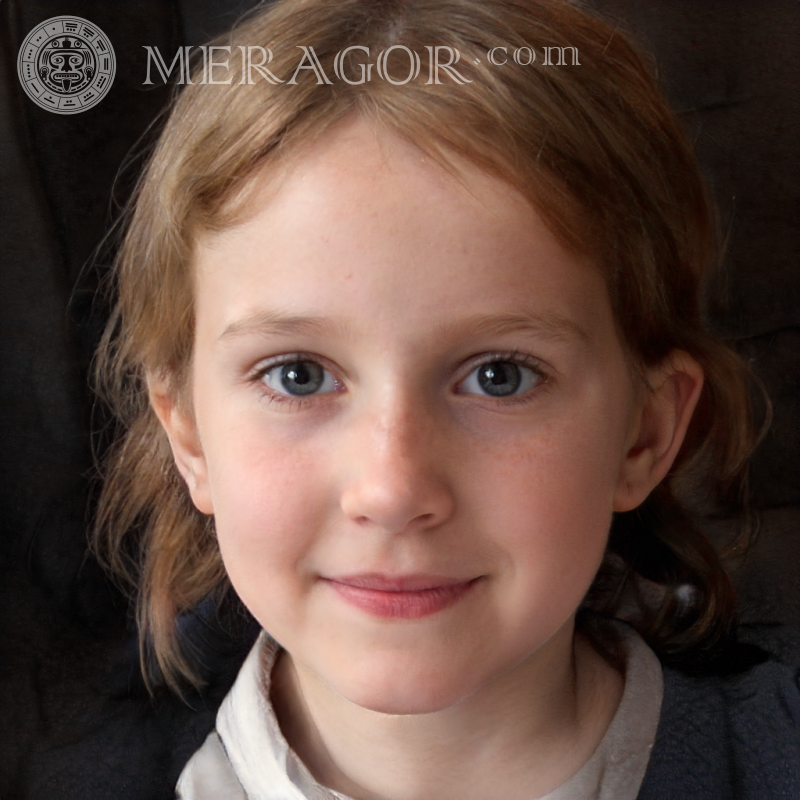Mädchen 5 Jahre alt Gesichter von kleinen Mädchen Europäer Russen Gesichter, Porträts