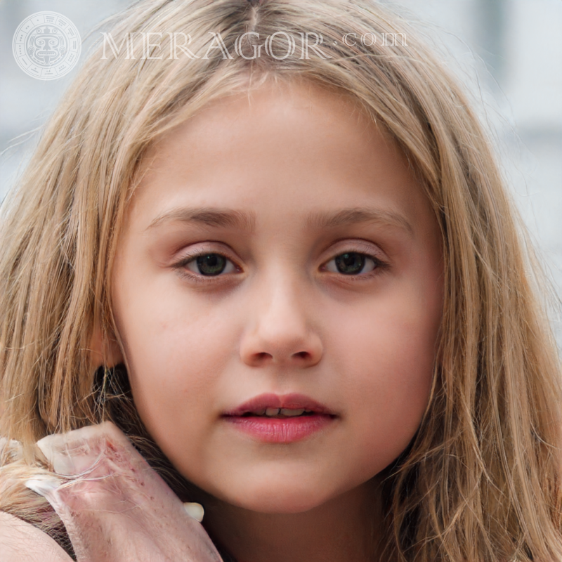 Mädchengesicht 200 x 200 Pixel herunterladen Gesichter von kleinen Mädchen Europäer Russen Gesichter, Porträts