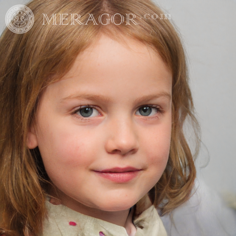 Download face of a red-haired little girl Faces of small girls Europeans Russians Small girls