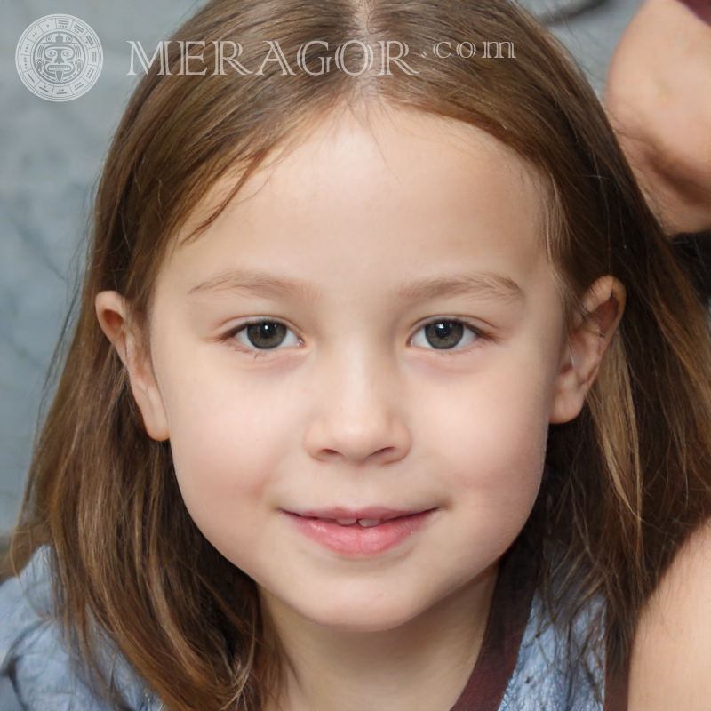 Le visage une petite fille 110 par 110 pixels Visages de petites filles Européens Russes Petites filles