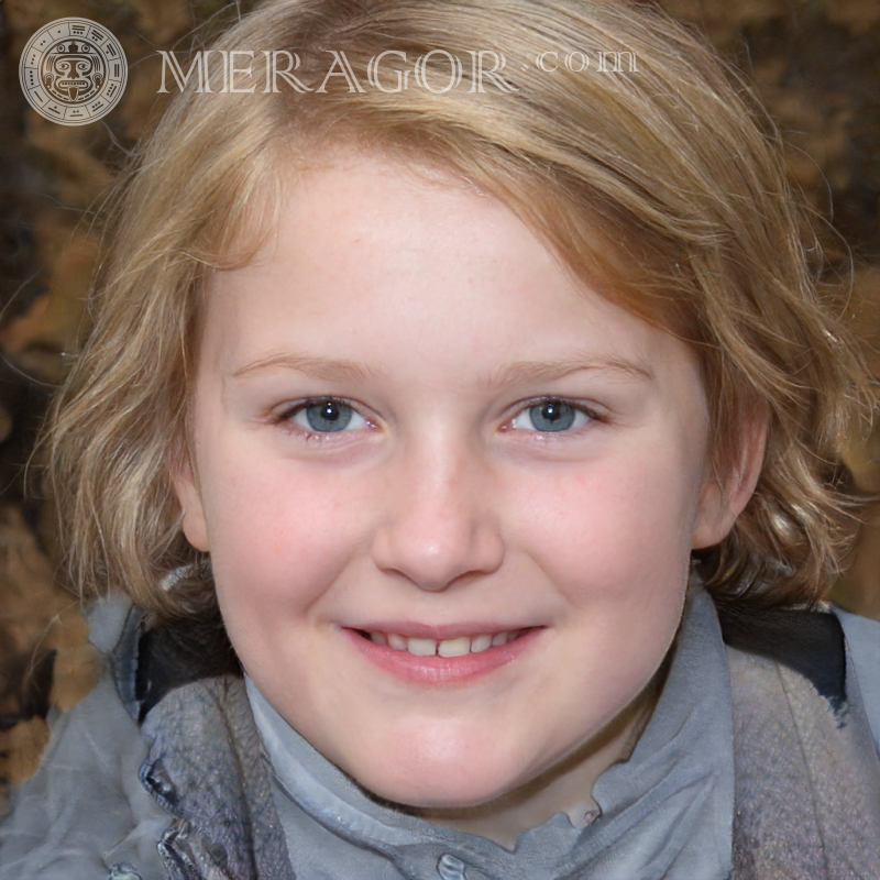 Cara de una foto de perfil de niña | 2 Rostros de niñas pequeñas Europeos Rusos Niñas