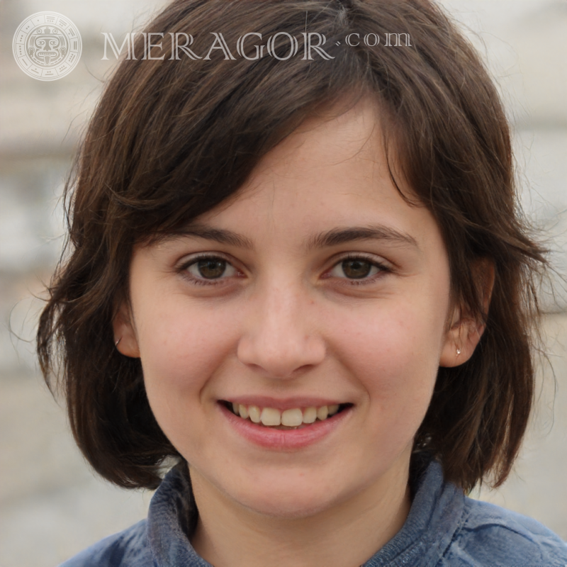 Schöne Gesichter von Mädchen echtes Foto Gesichter von kleinen Mädchen Europäer Russen Maedchen