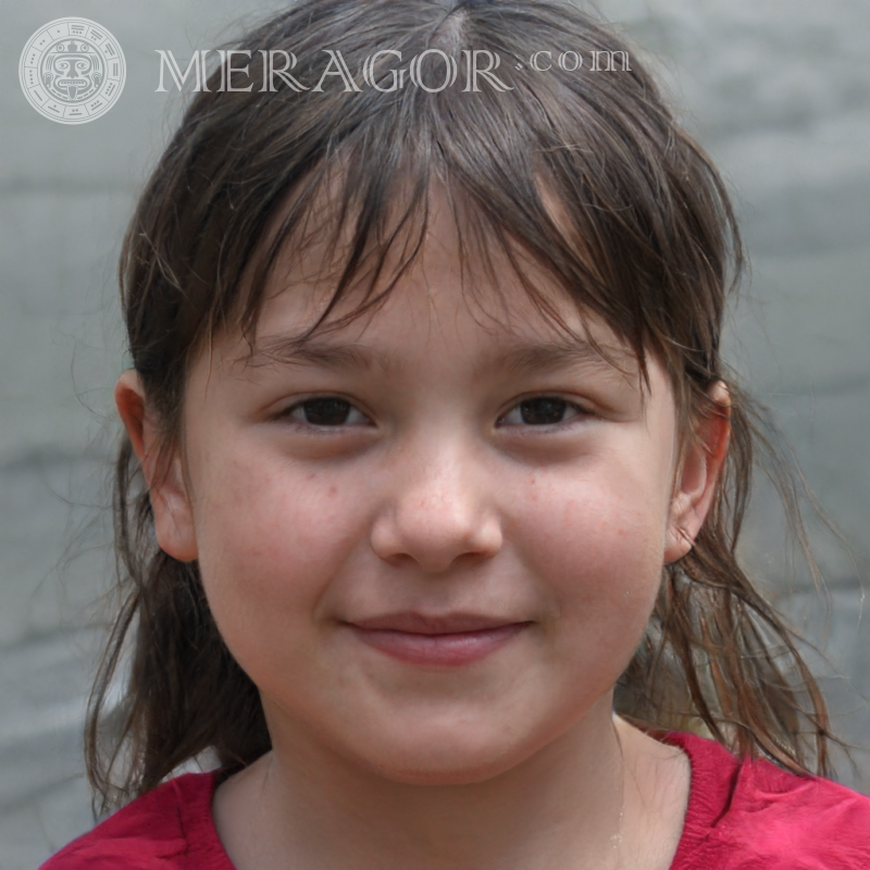 Beaux visages de filles pour le site Visages de petites filles Européens Russes Petites filles