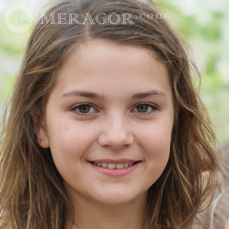 Schönes Gesicht eines kleinen Mädchenfotos Gesichter von kleinen Mädchen Europäer Russen Maedchen