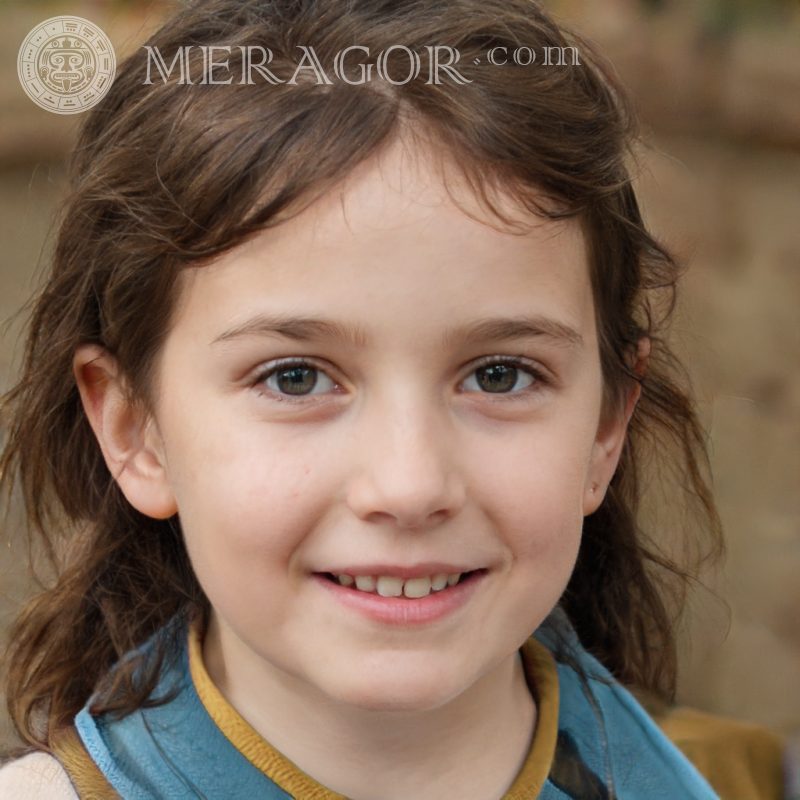 Foto des zufälligen Bildes des kleinen Mädchens Gesichter von kleinen Mädchen Europäer Russen Maedchen