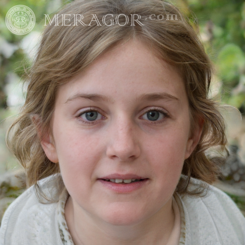 The face of a Russian girl 100 by 100 pixels Faces of small girls Europeans Russians Small girls