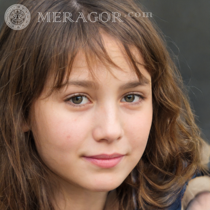 Fotos de chicas guapas para autorización. Rostros de niñas pequeñas Europeos Rusos Niñas