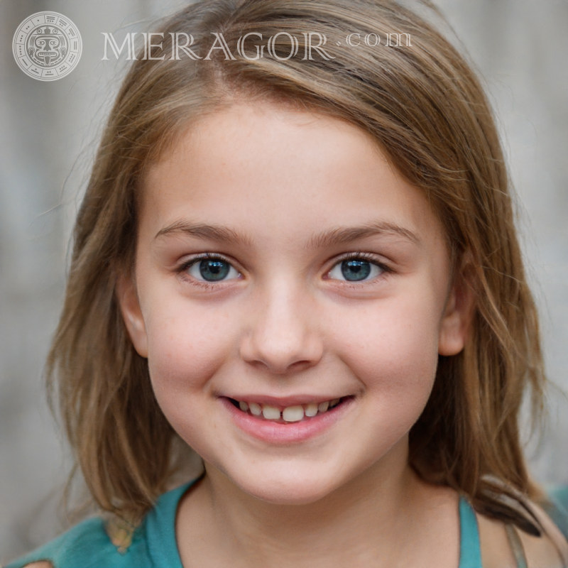 Photo of beautiful girls 5 years old Faces of small girls Europeans Russians Small girls