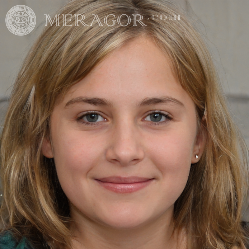 Foto de chicas guapas en tableta Rostros de niñas pequeñas Europeos Rusos Niñas