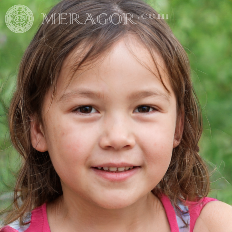 Photo of ordinary girls 5 years old Faces of small girls Europeans Russians Small girls