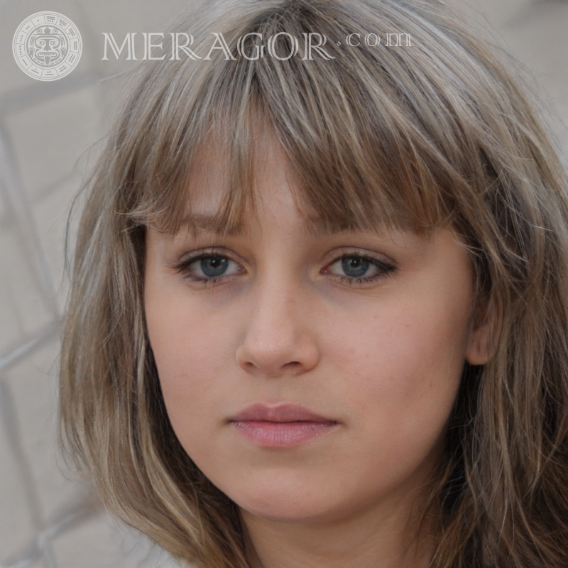 Baixar rosto de menina pintada Rostos de meninas Europeus Russos Meninas
