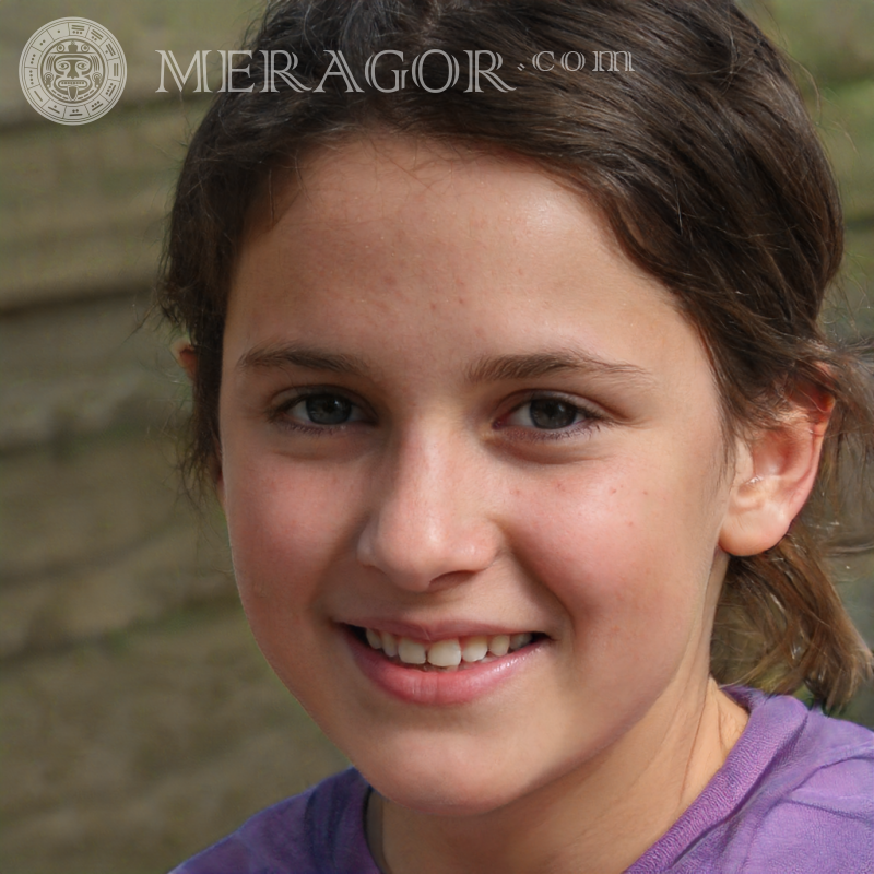 Télécharger visage de fille 110 x 110 pixels Visages de petites filles Européens Russes Petites filles