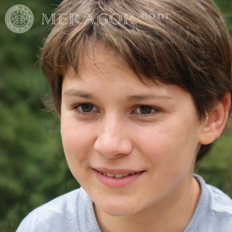 Baixe uma foto do rosto do menino no site Meragor Rostos de meninos Europeus Russos Ucranianos