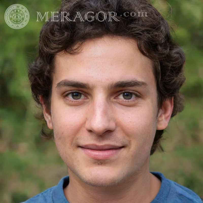 Download a photo of the boy's face website Meragor.com Faces of boys Europeans Russians Ukrainians