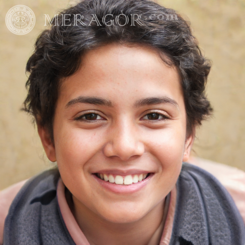 Téléchargez une photo du visage du garçon aide à inscription Visages de garçons Arabes, musulmans Infantiles Jeunes garçons