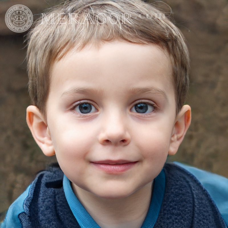 Baixar foto do rosto de um menino europeu Rostos de meninos Europeus Russos Ucranianos