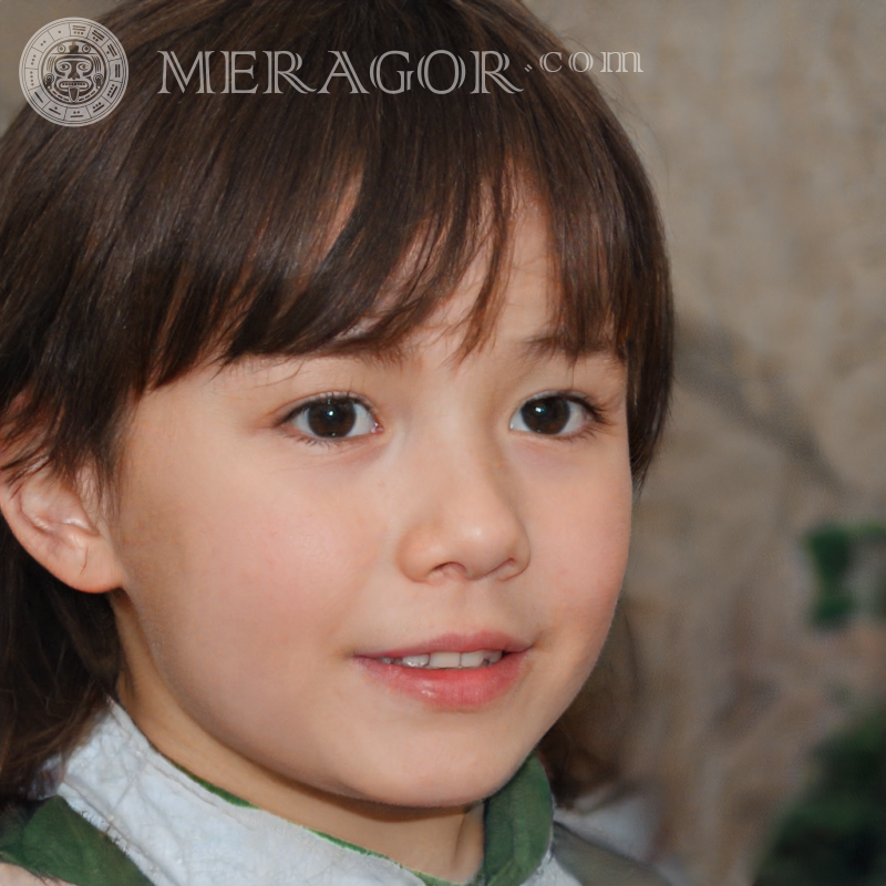 Descargar cara de niña cabello oscuro Rostros de niñas pequeñas Europeos Rusos Niñas