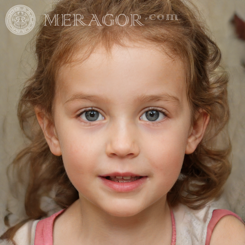 Foto eines kleinen Mädchens auf Instagram-Avatar Gesichter von kleinen Mädchen Europäer Russen Maedchen
