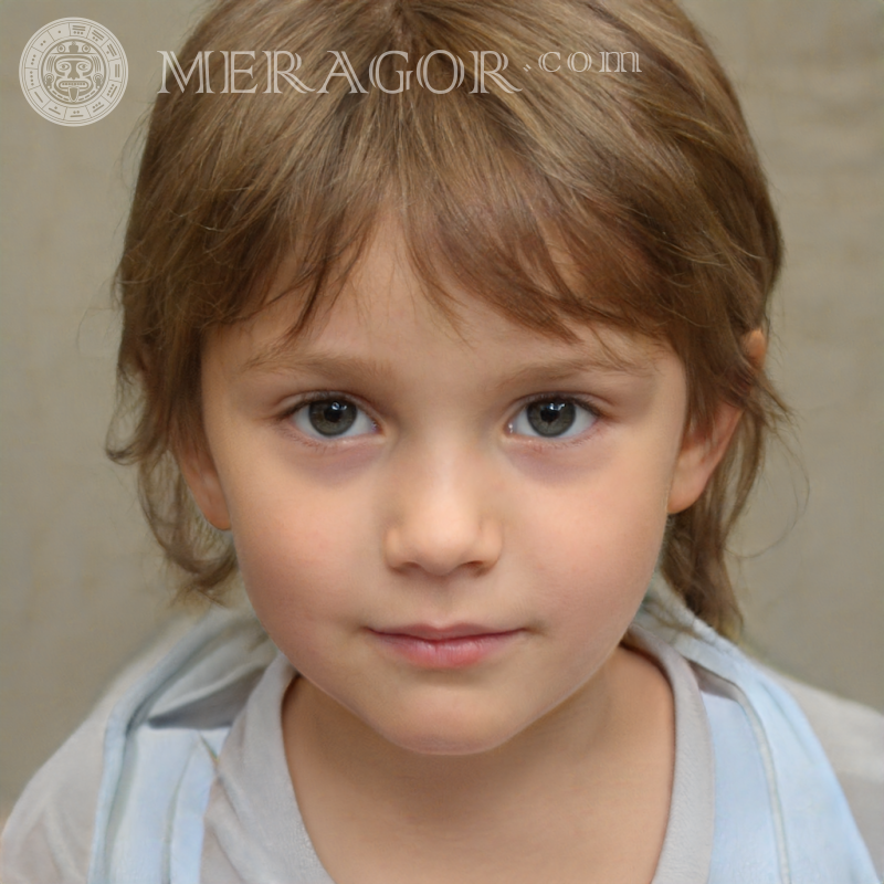 Das Gesicht eines 3-jährigen Mädchens auf dem Avatar Gesichter von kleinen Mädchen Europäer Russen Maedchen