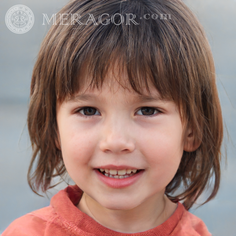 Cara de niña en el avatar de LinkedIn Rostros de niñas pequeñas Europeos Rusos Niñas