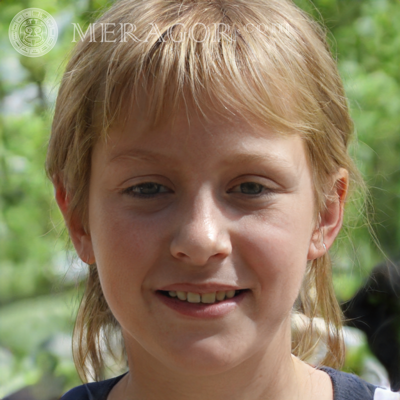 Foto eines Mädchens auf Avatar für avito Gesichter von kleinen Mädchen Europäer Russen Maedchen