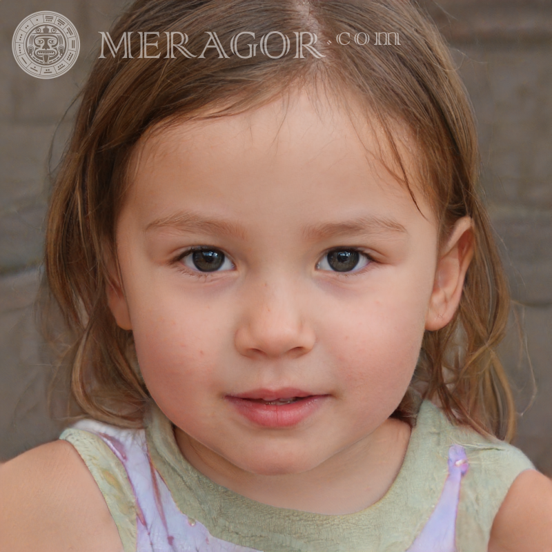 Foto de perfil de TikTok de una niña Rostros de niñas pequeñas Europeos Rusos Niñas