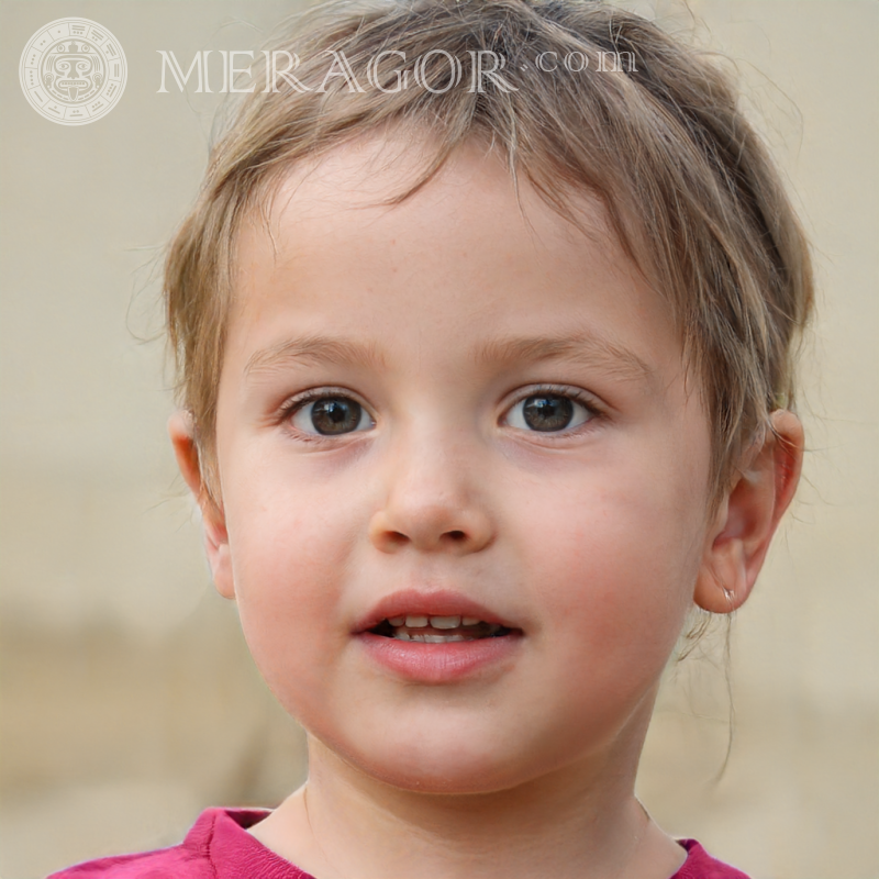 Maquie o rosto de uma linda garotinha para se registrar Rostos de meninas Europeus Russos Meninas