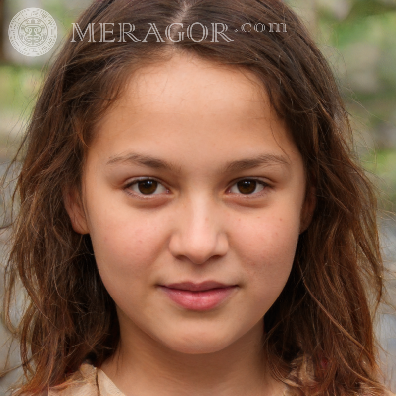 Foto de rosto de garotas Rostos de meninas Europeus Russos Meninas